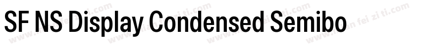 SF NS Display Condensed Semibold字体转换